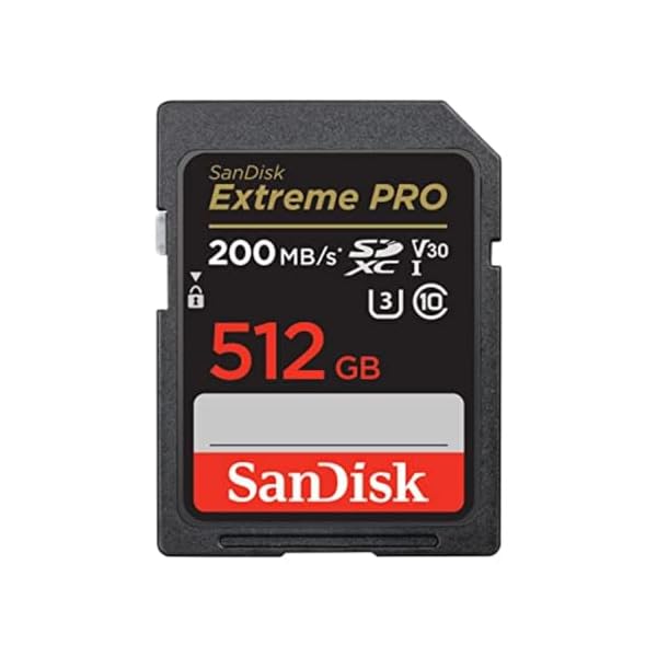 SanDisk (サンディスク) 512GB Extreme PRO SDXC UHS-I メモリーカード - C10、U3、V30、4K UHD、SDカード- SDSDXXD-512G-GN4IN