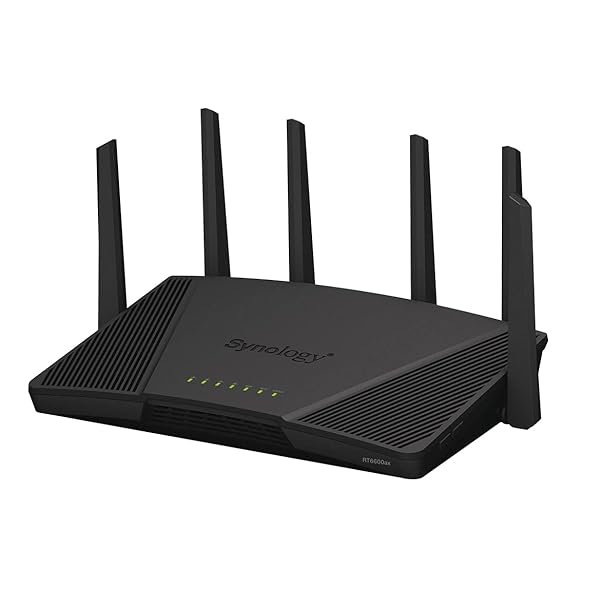 【Wi-Fi6ルータ】Synology 高機能無線ルーター 4,800Mbps + 1,200Mbps + 600Mbps (11a/b/g/n/ac/ax対応) VPN環境構築可能 高セキュリティ Wi-Fi6トライバンド対応 【IPv4overI