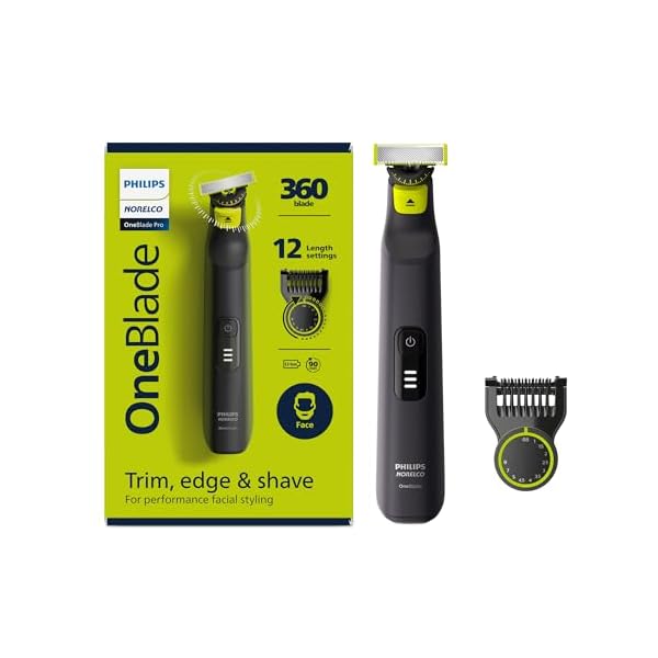 Philips Norelco (フィリップスノレルコ) OneBlade Pro (ワンブレードプロ) ハイブリッド電気シェーバー トリマー QP6531/70