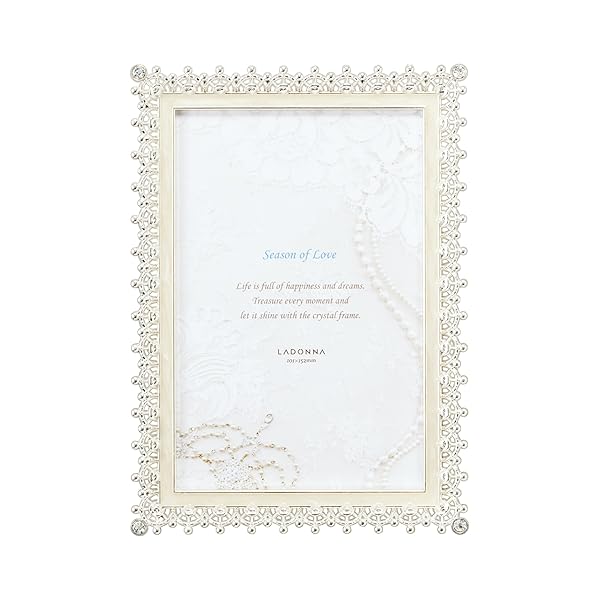 LADONNA ラドンナ フォトフレーム ブライダル ホワイト ポストカード判 MJ83-P-WH