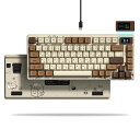 【海外発送】Womier S-K80 75% キーボードカラー OLED ディスプレイメカニカルゲーミングキーボードホットスワップキーボードガスケットマウント ...