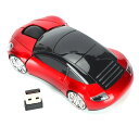 【海外発送】ワイヤレスマウス スマート CarShaped ポータブル 2.4G コードレスマウス USB レシーバー付き オフィス ラップトップ コンピュータ...