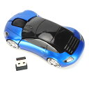 【海外発送】ワイヤレスマウス スマート CarShaped ポータブル 2.4G コードレスマウス USB レシーバー付き オフィス ラップトップ コンピュータ...