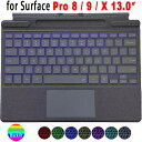 【海外発送】トラックパッドキーボード Microsoft Surface Pro 3 4 5 6 7 8 9 X バックライト付きロシア語スペイン語アラビア語ポルトガル語フランス語ヘブライ語キーボード(2)
