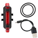 【海外発送】自転車ライト防水リアテールライト LED USB スタイル充電式またはバッテリースタイル自転車サイクリングポータブルライト