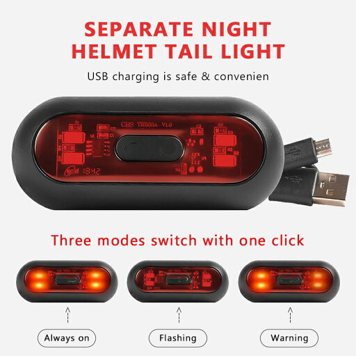 【海外発送】BLALION オートバイヘルメットライト自転車テールライト防水 USB 充電式自転車ヘルメットテールライト安全信号警告ランプ 【海外発送】BLALION オートバイヘルメットライト自転車テールライト防水 USB 充電式自転車ヘルメットテールライト安全信号警告ランプ