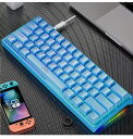 【海外発送】メカニカルゲーミングキーボードk620,61キー,タイプC,有線,RGBホットスワップ,pbtキー,人間工学60%(2)