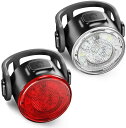 【海外発送】自転車ライト LED 自転車ランプ USB 充電式自転車フロントおよびリアライト フロントランプ テールライト サイクリング ランタン 自転車懐中電...
