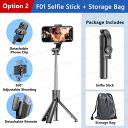 F01 Selfie スティック三脚電話スタンドポータブルミニ三脚ワイヤレス Bluetooth 付き Android と Iphone スマートフォン撮影 V...