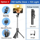 F01 Selfie スティック三脚電話スタンドポータブルミニ三脚ワイヤレス Bluetooth 付き Android と Iphone スマートフォン撮影 V...
