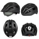 VICTGOAL 自転車ヘルメット、男性用サンバイザーゴーグルサイクリングヘルメット LED USB ライト磁気レンズ MTB ロードレーシングバイクヘルメットの安全性(4)
