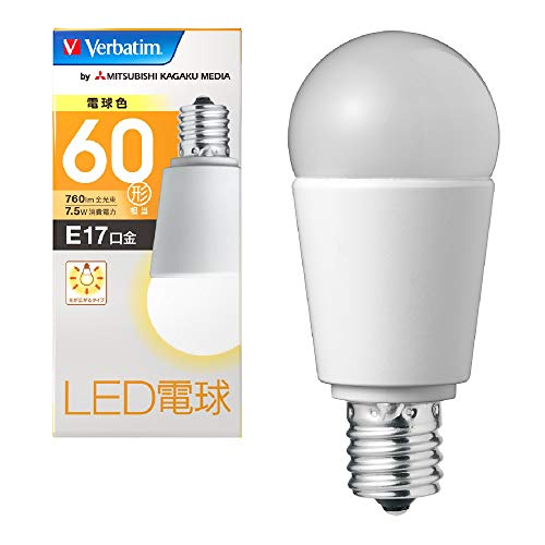 Verbatim С٥ LEDŵ E17 60W ŵ忧 (۸/ʼ̿40000) LDA8L-E17-G/V2