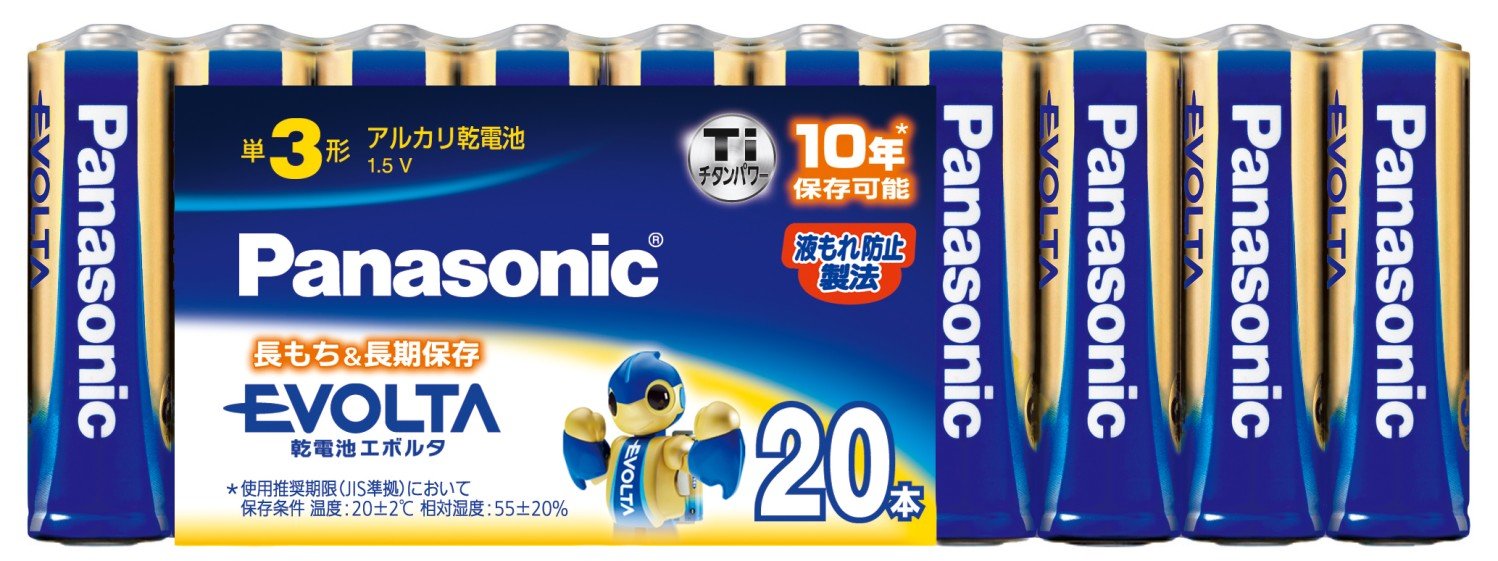 パナソニック エボルタ 単3形アルカリ乾電池 20本パック LR6EJ/20SW