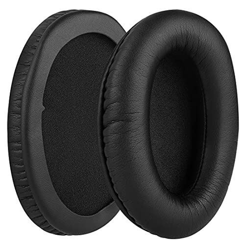 Geekria イヤーパッド QuickFit 互換性 パッド HyperX Cloud Flight, Cloud Flight S, Cloud Stinger Gaming ヘッドホンに対応 パッド イヤー/イヤーカップ プロテインレザー (ブラック)