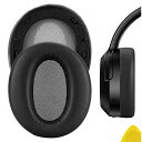 Geekria イヤーパッド QuickFit 互換性 パッド Edifier W820NB ヘッドホンに対応 パッド イヤー/イヤーカップ (プロテインレザー/黒)(2)