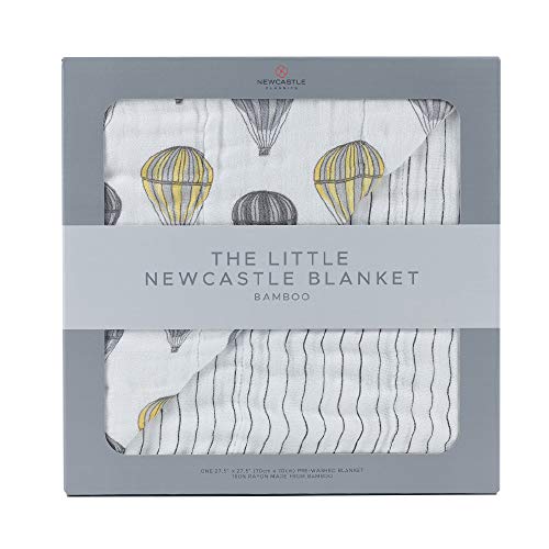Newcastle Classics(ニューキャッスルクラシックス) リトルブランケット バンブーモスリン【日本正規品】日よけ 冷房対策 おねんね Hot Air Balloon & Pencil Stripe 70×70cm NC-LBB3328