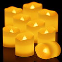Ddomijoy キャンドルライト LED キャンドル 揺らぐ炎 電池式 ろうそく 24個セット 暖白色 ティーライト 安全 便利 お盆/ハロウィーン/クリスマス/パーティー/結婚式/プロポーズ/誕生日 屋内 屋外 間接照明 飾り リラックス 雰囲気作り(点滅)
