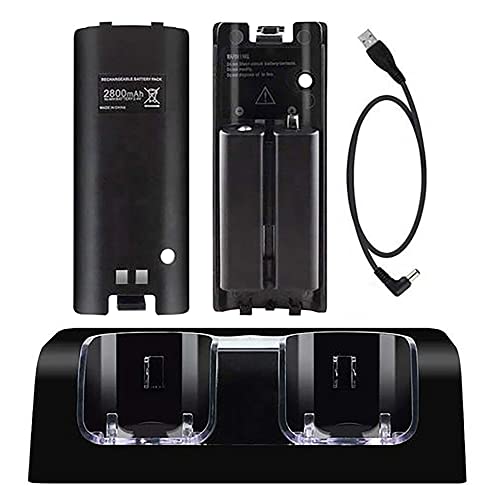 OSTENT 充電器 ドックステーション バッテリーパック2個付き Nintendo Wii リモートコントローラー用 OSTENT 充電器 ドックステーション バッテリーパック2個付き Nintendo Wii リモートコントローラー用