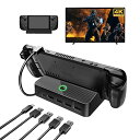 Steam Deck用ドック【新登場-4K1080p対応】AOLION Steam Deck ドック HDMI出力 充電スタンド TVモード/テーブルモード 5-in-1 Steam Deckスタンド Type-Cポート&三つのUSBポート