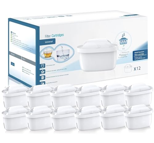 Suke ブリタ 交換用カートリッジ 日本仕様 浄水ポット用カートリッジ 【ブリタ マクストラ BRITA MAXTRA 】互換用フィルターカートリッジ プレゼント 12個入