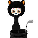 ゴルフヘッドカバー キャラクター ドライバーカバー DR用 460cc用 クラブカバー ウッドカバー ぬいぐるみタイプ 着脱スムーズ 癒し 単品 動物 アニマル 可愛い プレゼント モンスター 黒猫