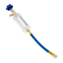 HZ-MONSTAR R12 オイルインジェクター カーエアコン コンプレッサーオイル 蛍光染料 充填 UV06BLUE-14 1/4SAE 蛍光剤注入 トレーサーライン