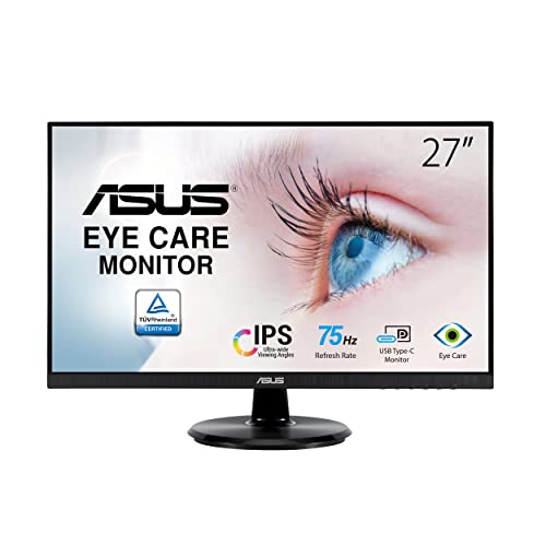 ASUS モニター Eye Care VA27DCP 27インチ / フルHD (1920 x 1080) / IPS / USB-C HDMI / 65W電力供給 / 75Hz / ブルーライト軽減 / フリッカフリー / VESA対応 / 国内正規品 ASUS モニター Eye Care VA27DCP 27インチ / フルHD (1920 x 1080) / IPS / USB-C HDMI / 65W電力供給 / 75Hz / ブルーライト軽減 / フリッカフリー / VESA対応 / 国内正規品