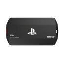 バッファロー SSD 外付け 2.0TB PlayStation公式ライセンス取得済 PS5 / PS5 Pro / PS4 / PS4 Pro対応 USB3.2 Gen2 Type‐AC両対応 防塵防滴 IP55 耐衝撃 MIL‐STD ポータブル SSD-PHO2.0U3-B/N