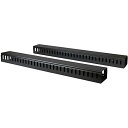 StarTech.com サーバーラック/キャビネット用縦型ケーブルダクト 1.8m ダクト型ケーブルマネージャー CMVER40UF(2)