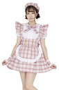 クリアストーン(Clearstone) リリカルパレット コスプレ ハロウィン アイドルチェックメイド レディース ピンク
