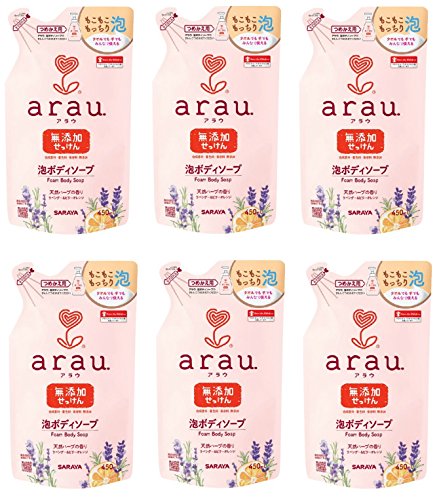 【まとめ買い】arau. アラウ 泡ボディソープ つめかえ用 450mL×6個