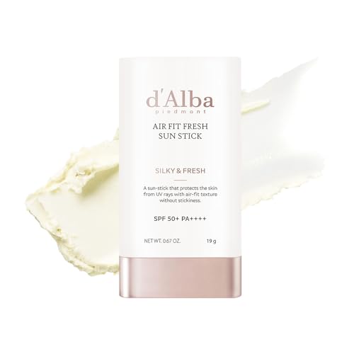 ダルバ(d'Alba) エアーフィット フレッシュ サンスティック 19g UVスティック 日焼け止め 顔用日焼け止め サンスティック UVカット UVケア SPF50+ PA++++ ヴィーガンのサムネイル