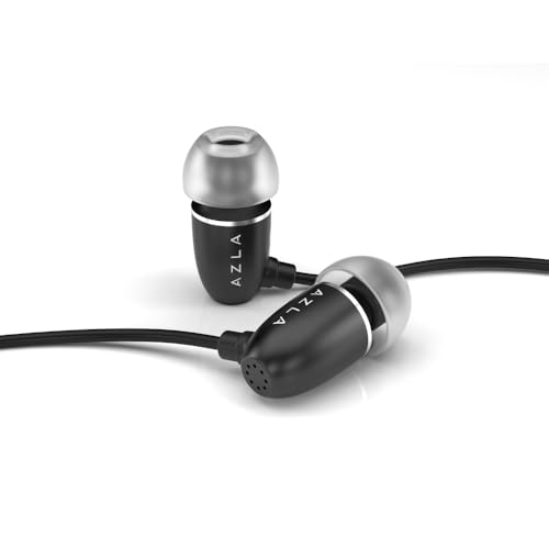 AZLA AIM C Silver [3Dサラウンドサウンド/8mmダイナミックドライバー搭載イヤホン] Type-C直結型 96kHz/24bitハイレゾ対応DAC UAC1.0 150cm マイク付き アルミハウジング SednaEarfit SE1500 6サイズ/ポーチ付属