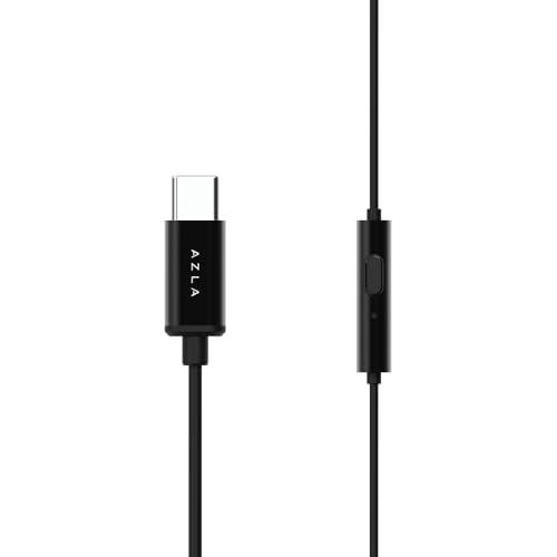 AZLA AIM C Silver [3Dサラウンドサウンド/8mmダイナミックドライバー搭載イヤホン] Type-C直結型 96kHz/24bitハイレゾ対応DAC UAC1.0 150cm マイク付き アルミハウジング SednaEarfit SE1500 6サイズ/ポーチ付属