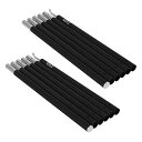 DOD(ディーオーディー) コンパクトタープポール ブラック 収納40cm 太さ19mm【ツーリング仕様】MAX約200cm XP1-630-BK(4)