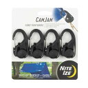 ナイトアイズ(NITEIZE) カムジャム ロープタイトナー 自在金具 簡単 ロープ 長さ調整 ロープテンショナー テントアクセサリー(4)