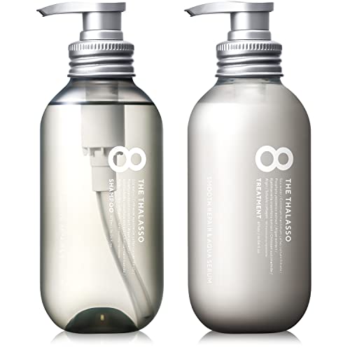 エイトザタラソ スムース シャンプー トリートメント セット 各475ml タラソ幹細胞 浸透補修 集中ケア ナイトケア…