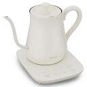 アイリスオーヤマ(IRIS OHYAMA) 電気ケトル 温度調節 ドリップケトル ケトル 600ml 10段階温度調節付 保温設定付 沸騰後自動電源OFF コーヒー 紅茶 緑茶 おしゃれ IKE-C601T-CW ホワイト(2)