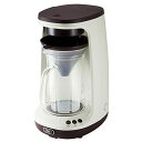 【Toffy/トフィー】 HOT&ICEハンドドリップコーヒーメーカー K-CM10 (ペールアクア) ホットコーヒー アイスコーヒー 回転ドリップ 蒸らし機能 保温 レトロ かわいい K-CM10-PA