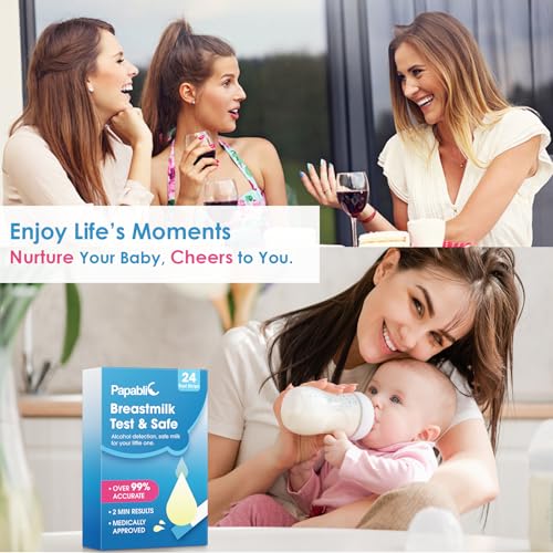 Papablic Test & Safe 家庭用母乳アルコールチェッカー 24包入り