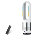タワーファン 扇風機 セラミックヒーター【2025最新型&冷暖両用&羽根なし】スリム扇風機 3段階暖風・8段階冷風切り替え 100°左右首振り 1-9Hタイマー設定可 転倒自動OFF 過熱保護 リモコン付き 省エネ 軽量 持ち運び便利 部屋 洗面所 脱衣所適用