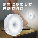 【ANTEL 充電式丸形ナイトライト(昼光色)】 送料無料 ナイトライト 明暗人感センサー 自動点灯 昼光色 廊下や階段に最適 50ルーメン 85mm USB充...