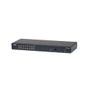 KH1516A:16ポート マルチインターフェース(DisplayPort,HDMI,DVI,VGA)対応 CAT5e KVM切替器 (ローカルコンソール:VGA + USB・PS/2)(2)