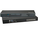 MU-1602：マルチユーザー KVM 切替器 16ポート｜CAT5e/6 ドングル (VGA/DVI/HDMI/DisplayPort/USB-C)｜WUXGA/1080p｜USB HID｜デイジーチェーン接続対応｜リモートコンソール+1台