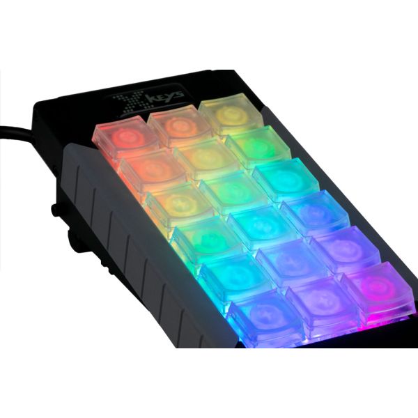 X-keys XBE-18 Keypad：18キー USB プログラマブル・キーボード
