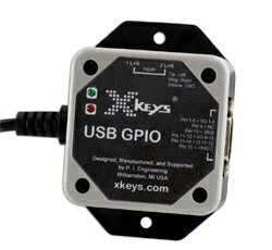 X-keys USB GPIO：USB プログラマブル スイッチ インターフェース (GPIO：入出力 10 / 出力専用 2, 最大スイッチ接続数：14)