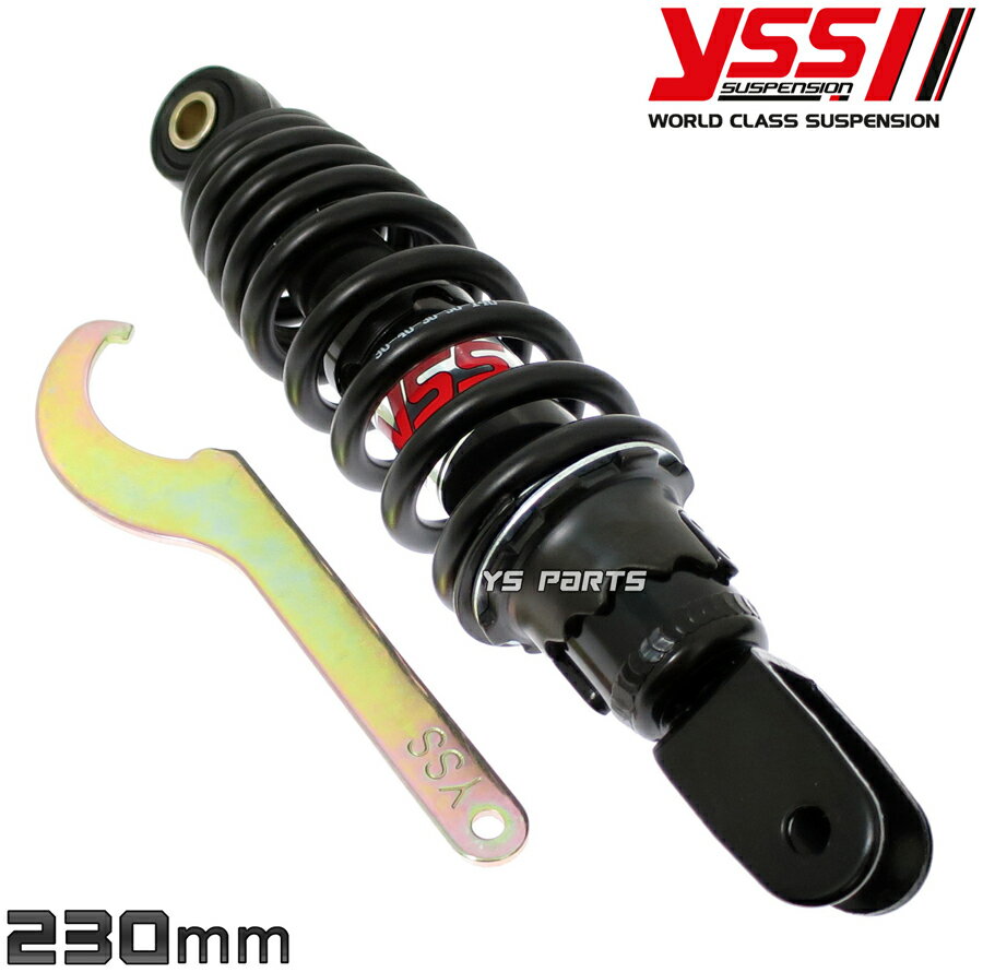 【送料無料】【ツインダンパー】YSSリアサス黒230mm ジョグ5BM SA01J ジョグZ2 SA04J ジョグポシェ SA08J VOX SA31J ジョグ SA36J ジョグZR SA39J