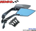 【送料無料】 正規品 KOSO TTミラー艶消カーボン青 PGO G-MAX125/G-MAX150/G-MAX200/G-MAX220/アッローロ125/PMX110