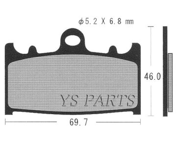 【高品質】新型ブレーキパッド GSR600/GSX600R/SV1000S/TL1000S/GSX1100Sカタナ/GSF1200/バンディット1200/GSF1250A/GSF1250SA/バンディット1250