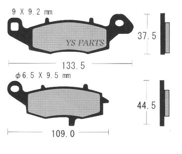 【高品質】新型ブレーキパッド グラディウス400/グラディウス650/SV400S/バンディット600/GSX600Fカタナ600